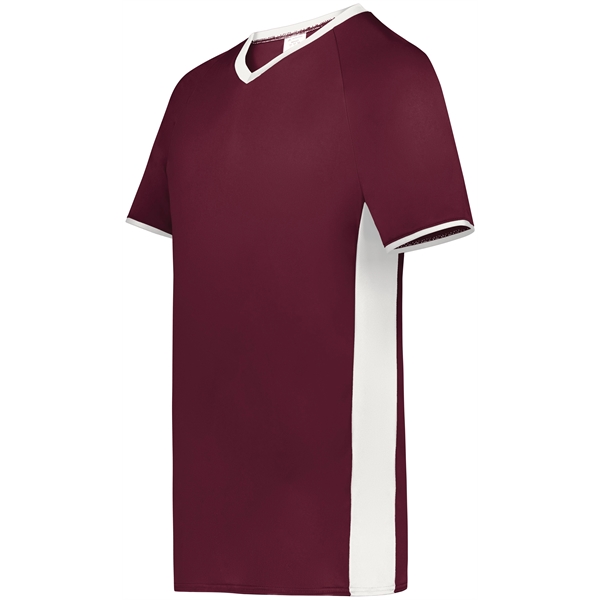 Cutter+ V-Neck Jersey with 96% polyester/4% spandex interlock smooth knit... from ASI 37461 Augusta Sportswear