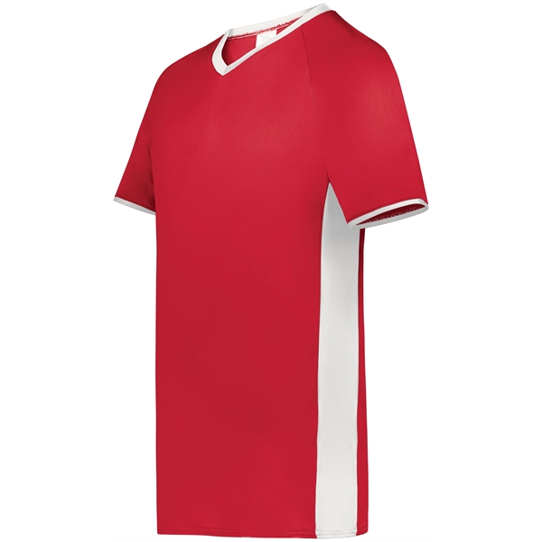 Cutter+ V-Neck Jersey with 96% polyester/4% spandex interlock smooth knit... from ASI 37461 Augusta Sportswear