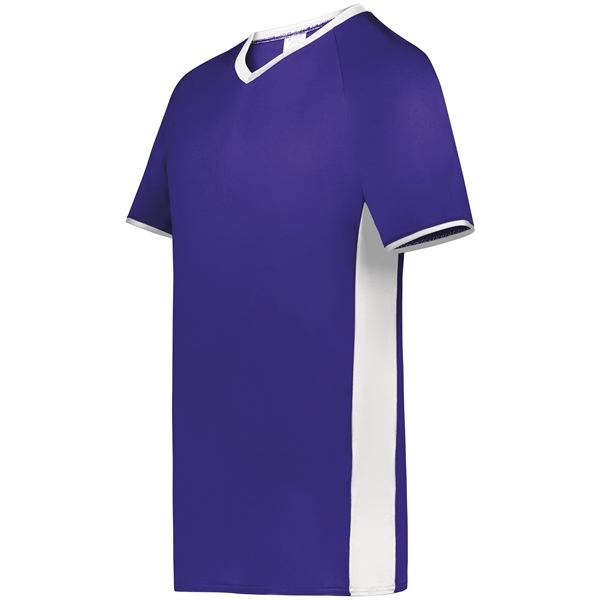 Cutter+ V-Neck Jersey with 96% polyester/4% spandex interlock smooth knit... from ASI 37461 Augusta Sportswear