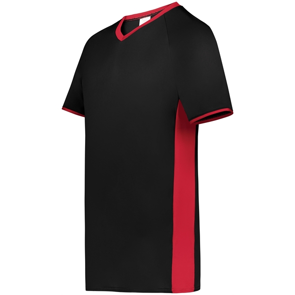 Cutter+ V-Neck Jersey with 96% polyester/4% spandex interlock smooth knit... from ASI 37461 Augusta Sportswear