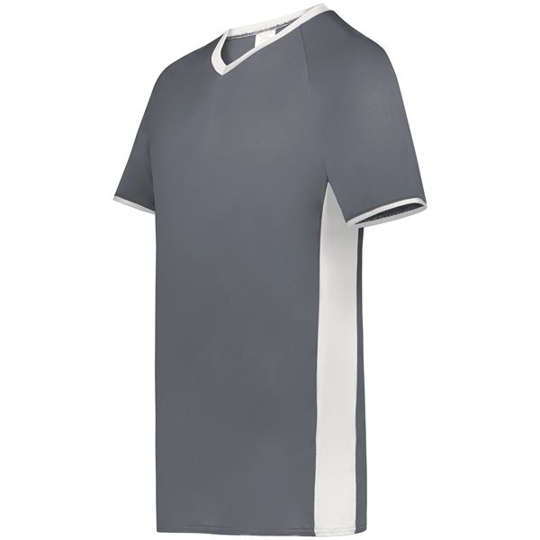 Cutter+ V-Neck Jersey with 96% polyester/4% spandex interlock smooth knit... from ASI 37461 Augusta Sportswear