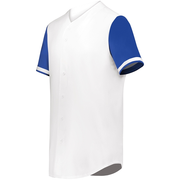 Cutter+ Full Button Baseball Jersey with 96% polyester/4% spandex lightweight knit.... from ASI 37461 Augusta Sportswear