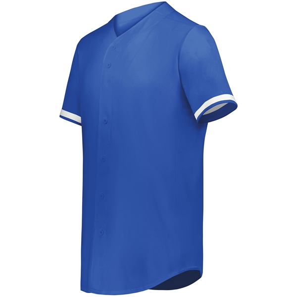 Cutter+ Full Button Baseball Jersey with 96% polyester/4% spandex lightweight knit.... from ASI 37461 Augusta Sportswear