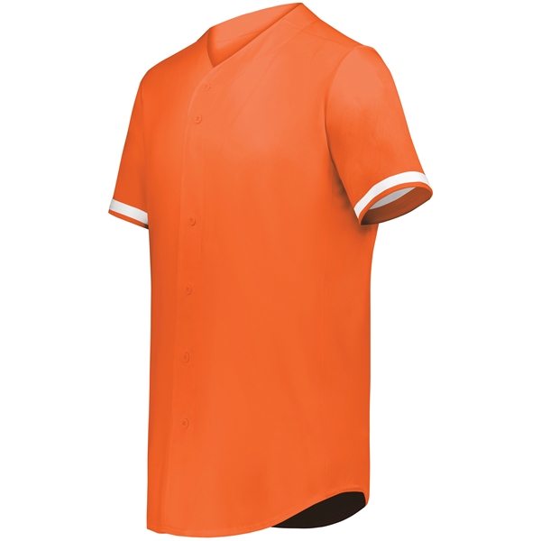 Cutter+ Full Button Baseball Jersey with 96% polyester/4% spandex lightweight knit.... from ASI 37461 Augusta Sportswear