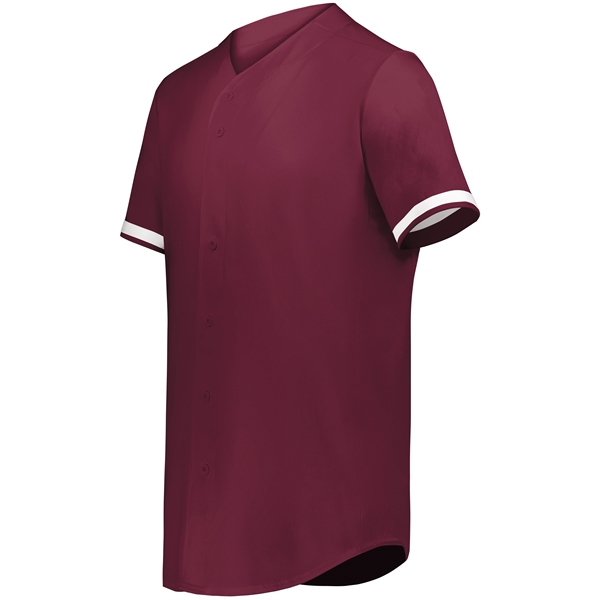 Cutter+ Full Button Baseball Jersey with 96% polyester/4% spandex lightweight knit.... from ASI 37461 Augusta Sportswear