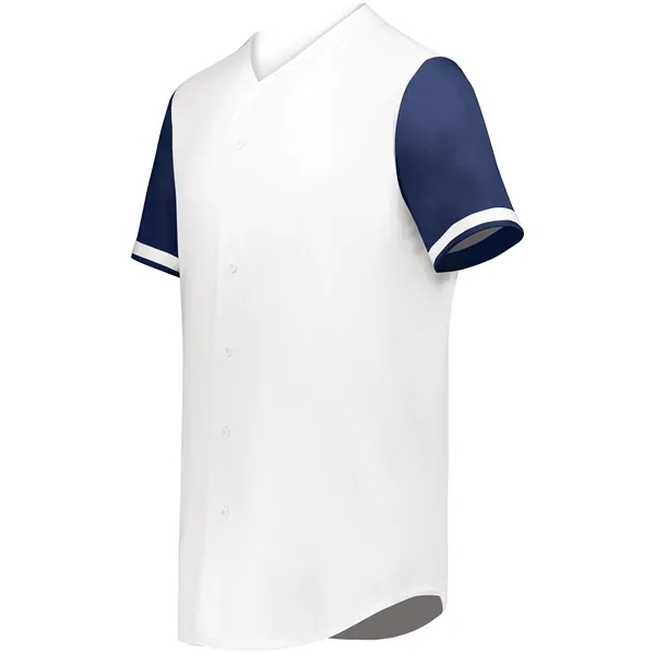 Youth Cutter+ Full Button Baseball Jersey with 96% polyester/4% spandex lightweight... from ASI 37461 Augusta Sportswear