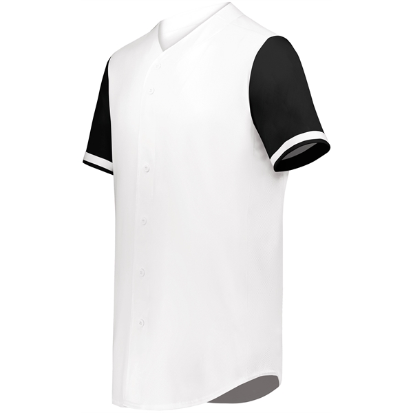 Youth Cutter+ Full Button Baseball Jersey with 96% polyester/4% spandex lightweight... from ASI 37461 Augusta Sportswear