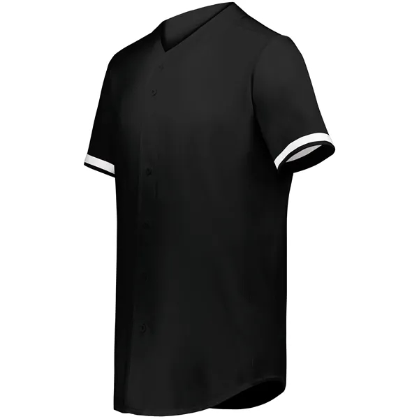 Youth Cutter+ Full Button Baseball Jersey with 96% polyester/4% spandex lightweight... from ASI 37461 Augusta Sportswear