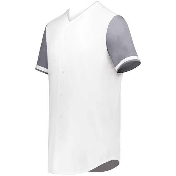 Youth Cutter+ Full Button Baseball Jersey with 96% polyester/4% spandex lightweight... from ASI 37461 Augusta Sportswear