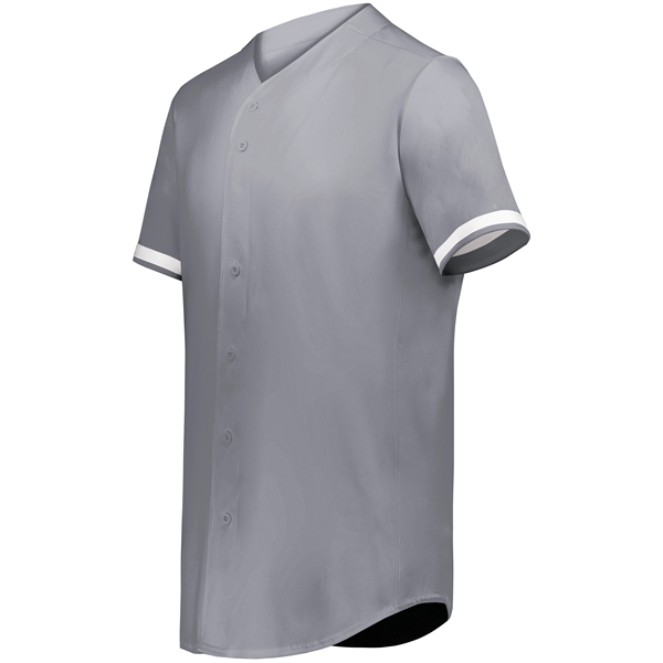 Youth Cutter+ Full Button Baseball Jersey with 96% polyester/4% spandex lightweight... from ASI 37461 Augusta Sportswear