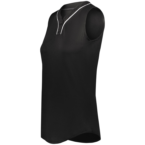 Ladies Cutter+ Sleeveless Jersey with 96% polyester/4% spandex interlock smooth knit.... from ASI 37461 Augusta Sportswear