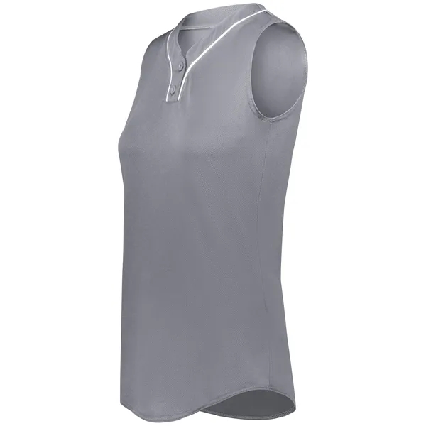 Ladies Cutter+ Sleeveless Jersey with 96% polyester/4% spandex interlock smooth knit.... from ASI 37461 Augusta Sportswear