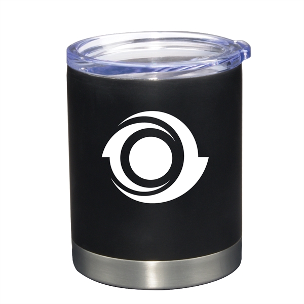 12 Oz. Vacuum Insulated Stainless Steel Lowball tumbler with lid... from ASI 74245 Nordic Co Inc / Nordic Promos
