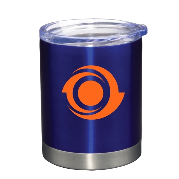 12 Oz. Vacuum Insulated Stainless Steel Lowball tumbler with lid... from ASI 74245 Nordic Co Inc / Nordic Promos