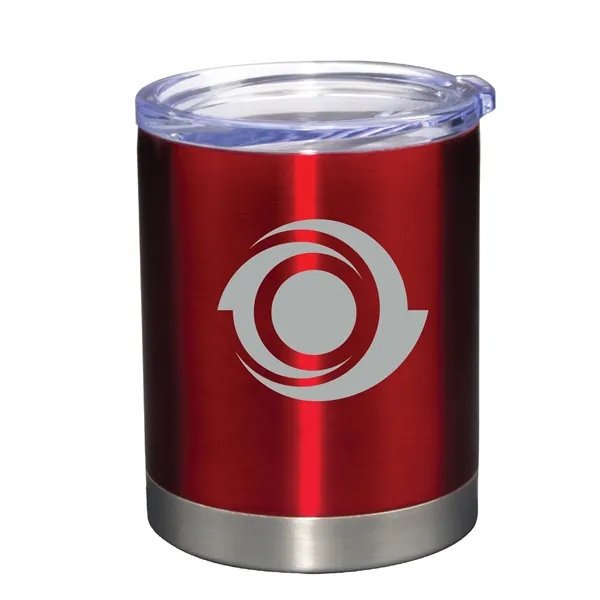 12 Oz. Vacuum Insulated Stainless Steel Lowball tumbler with lid... from ASI 74245 Nordic Co Inc / Nordic Promos