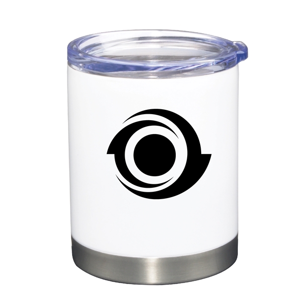 12 Oz. Vacuum Insulated Stainless Steel Lowball tumbler with lid... from ASI 74245 Nordic Co Inc / Nordic Promos