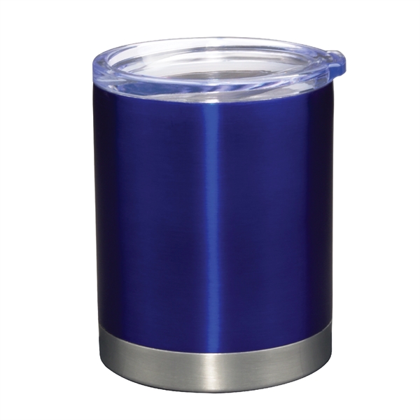 12 Oz. Vacuum Insulated Stainless Steel Lowball tumbler with lid... from ASI 74245 Nordic Co Inc / Nordic Promos
