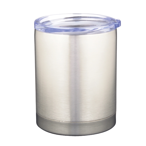 12 Oz. Vacuum Insulated Stainless Steel Lowball tumbler with lid... from ASI 74245 Nordic Co Inc / Nordic Promos