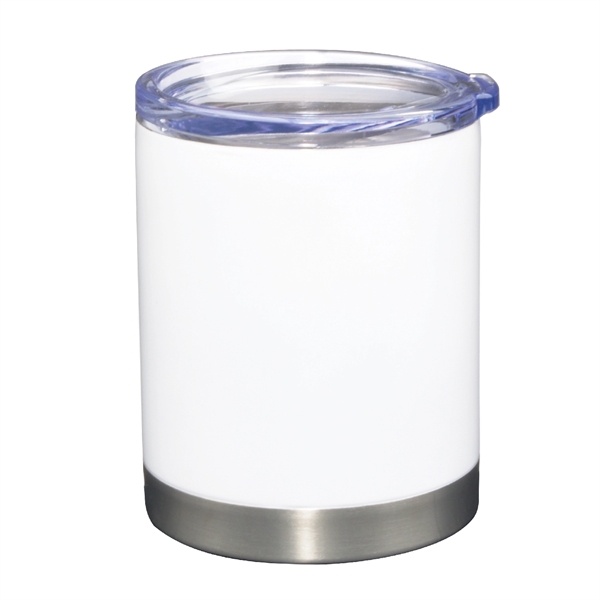 12 Oz. Vacuum Insulated Stainless Steel Lowball tumbler with lid... from ASI 74245 Nordic Co Inc / Nordic Promos