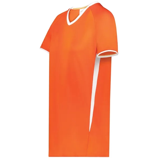 Ladies Cutter+ V-Neck Jersey with moisture wicking 96% polyester/4% spandex interlock... from ASI 37461 Augusta Sportswear