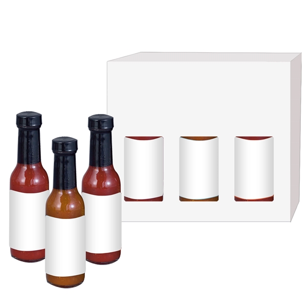Hot Sauce Gift Set; flavors include Original, Chipotle, and Mango.... from ASI 71685 Midnite Snax®