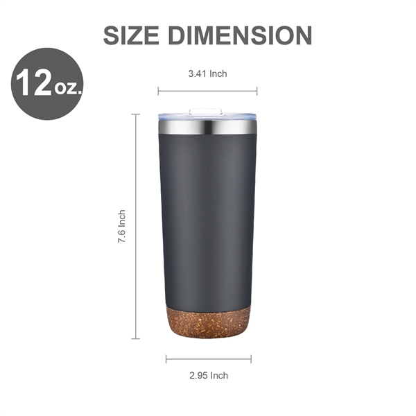 22oz Vacuum Tumbler with Cork Bottom... from ASI 39820 Opusline (Benmex) / Opus Line