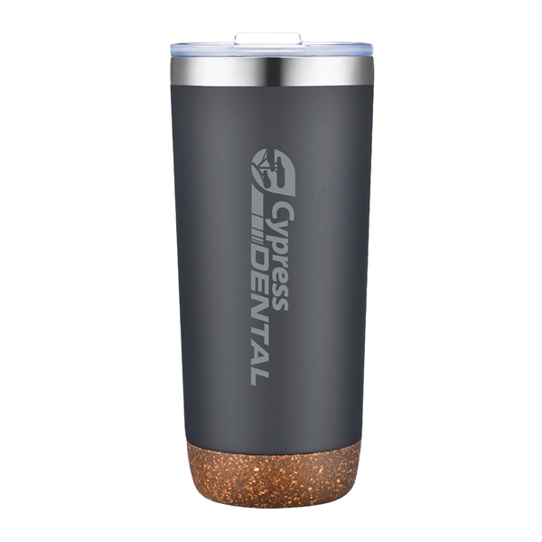 22oz Vacuum Tumbler with Cork Bottom... from ASI 39820 Opusline (Benmex) / Opus Line