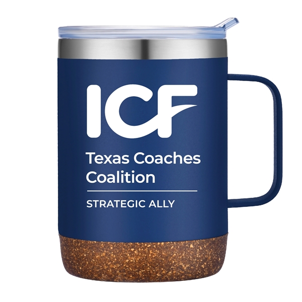 12oz Vacuum Mug with Cork Bottom... from ASI 39820 Opusline (Benmex) / Opus Line