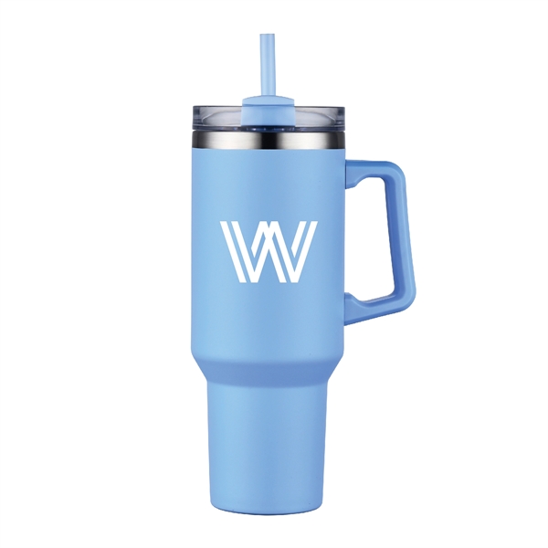 40 oz Travel Mug with Handle and Straw.... from ASI 39820 Opusline (Benmex) / Opus Line