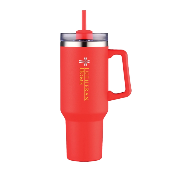 40 oz Travel Mug with Handle and Straw.... from ASI 39820 Opusline (Benmex) / Opus Line