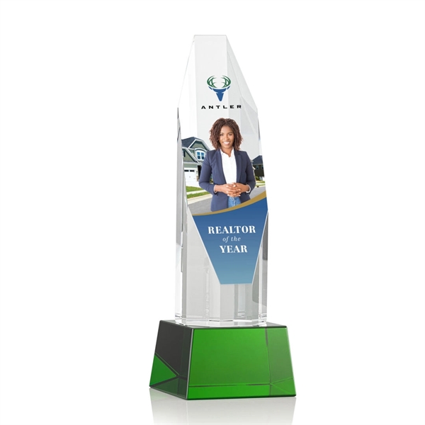 Barrhaven VividPrint™ Award on Base - Green... from ASI 84592 St Regis Group / St Regis