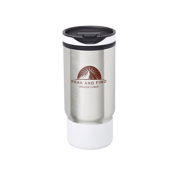 17oz. Rumble Ribbed Travel Mugs feature outer wall stainless steel with... from ASI 62088 IDProductsource