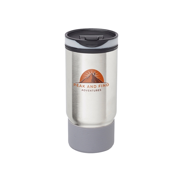 17oz. Rumble Ribbed Travel Mugs feature outer wall stainless steel with... from ASI 62088 IDProductsource