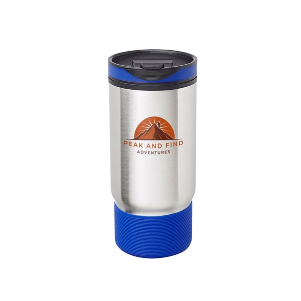 17oz. Rumble Ribbed Travel Mugs feature outer wall stainless steel with... from ASI 62088 IDProductsource