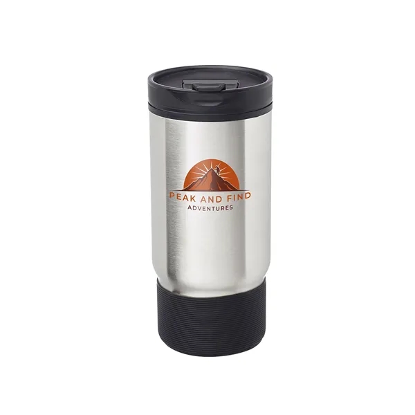 17oz. Rumble Ribbed Travel Mugs feature outer wall stainless steel with... from ASI 62088 IDProductsource