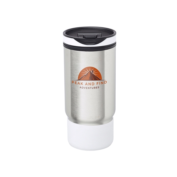 17oz. Rumble Ribbed Travel Mugs feature outer wall stainless steel with... from ASI 62088 IDProductsource