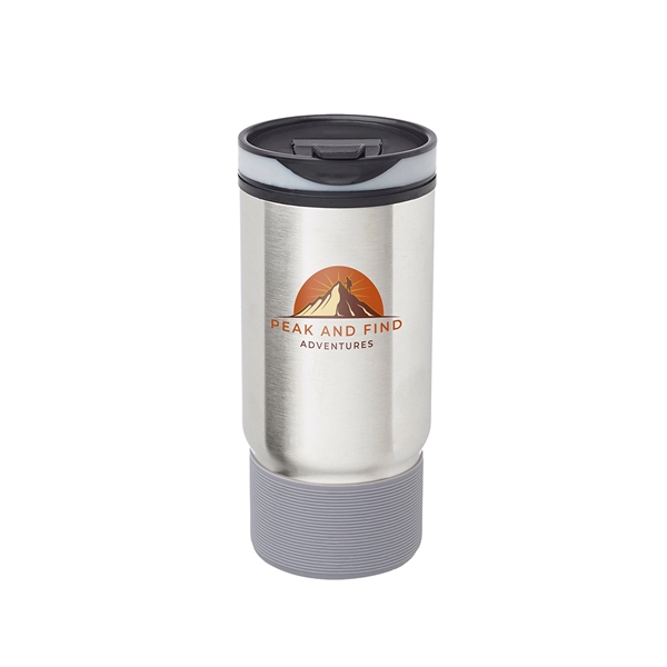 17oz. Rumble Ribbed Travel Mugs feature outer wall stainless steel with... from ASI 62088 IDProductsource