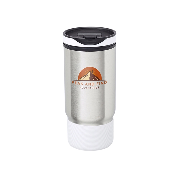 17oz. Rumble Ribbed Travel Mugs feature outer wall stainless steel with... from ASI 62088 IDProductsource