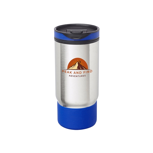 17oz. Rumble Ribbed Travel Mugs feature outer wall stainless steel with... from ASI 62088 IDProductsource