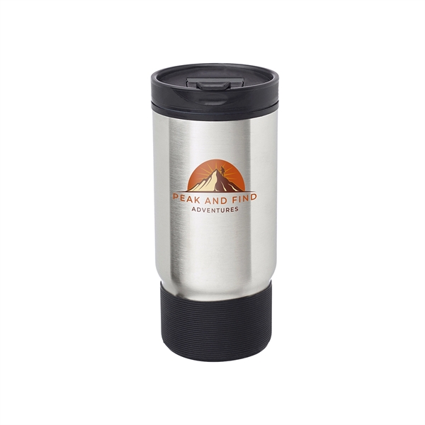 17oz. Rumble Ribbed Travel Mugs feature outer wall stainless steel with... from ASI 62088 IDProductsource