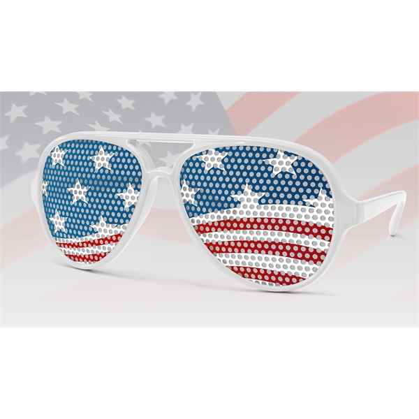 Quality PC Aviator Sport sunglasses with clear UV400 impact resistant PC... from ASI 57371 Eyevertising / Eyevertising®