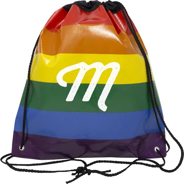 Here's a colorful, fun drawstring backpack that's large enough to hold... from ASI 61966 HPG / Beacon Promotions