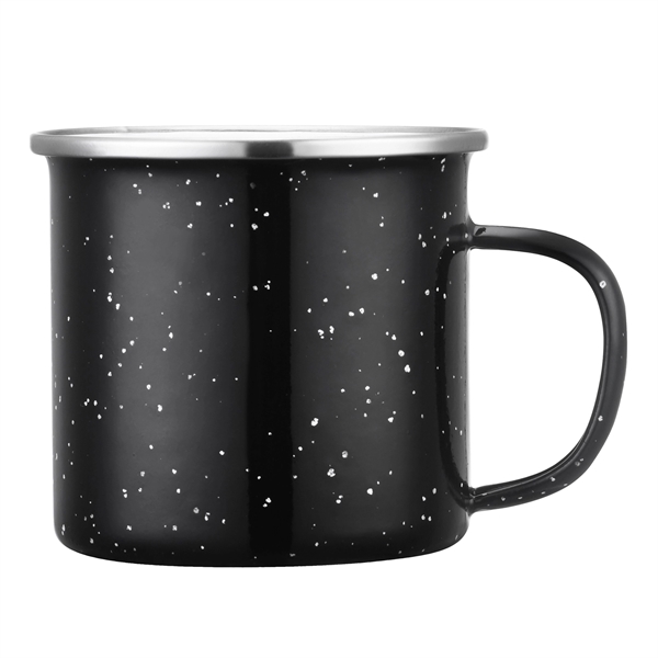16 Oz stainless steel campfire mug with speckled retro enameled finish... from ASI 79535 Primetime / Primetime