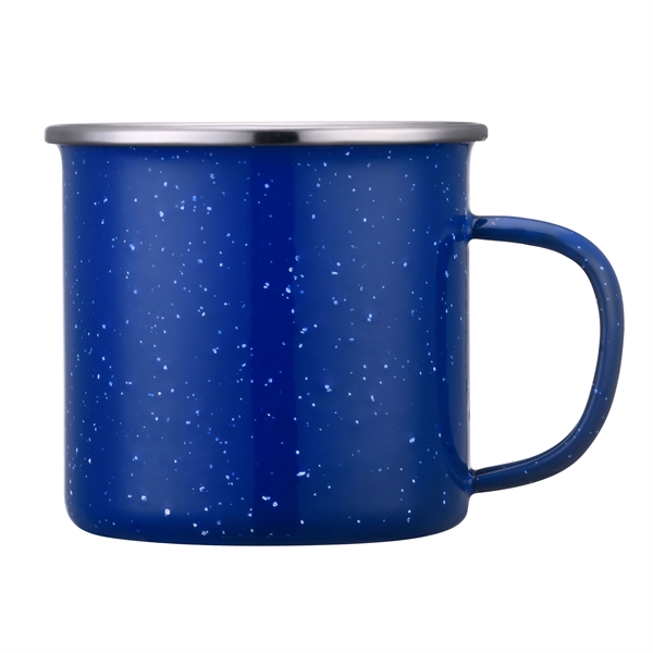 16 Oz stainless steel campfire mug with speckled retro enameled finish... from ASI 79535 Primetime / Primetime