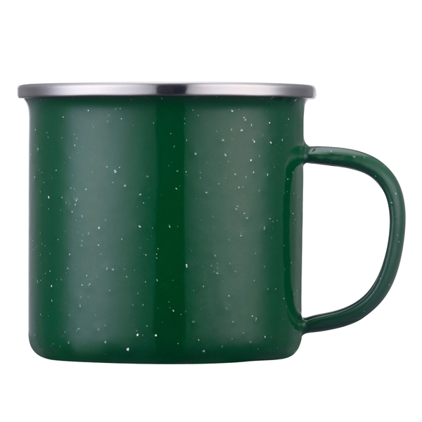 16 Oz stainless steel campfire mug with speckled retro enameled finish... from ASI 79535 Primetime / Primetime