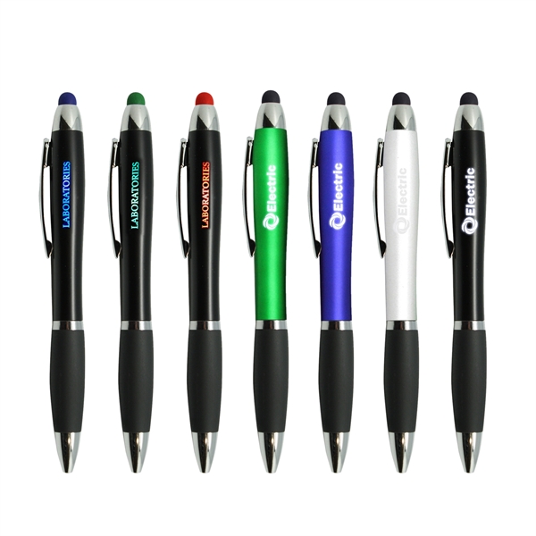 Plastic Stylus Pen w/Light UP Engraving... from ASI 41511 Brainchild USA Inc / BrainChild Gift Club
