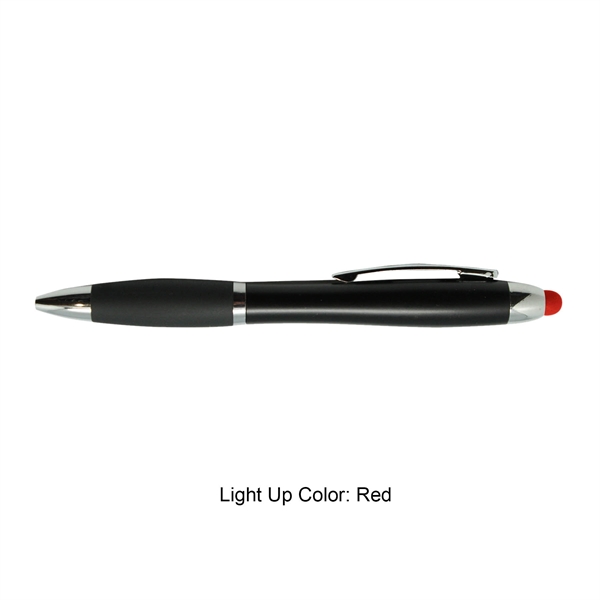Plastic Stylus Pen w/Light UP Engraving... from ASI 41511 Brainchild USA Inc / BrainChild Gift Club