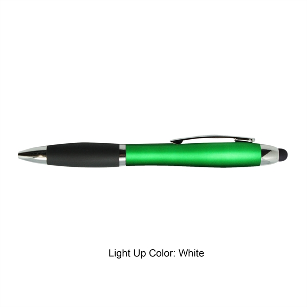 Plastic Stylus Pen w/Light UP Engraving... from ASI 41511 Brainchild USA Inc / BrainChild Gift Club