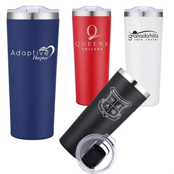28 Oz Vacuum Sealed Travel Tumbler with Powdered Finish... from ASI 79535 Primetime / Primetime