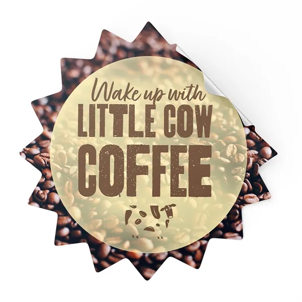 Customizable 4 color process outdoor decal made of white vinyl with... from ASI 89910 Stouse, LLC